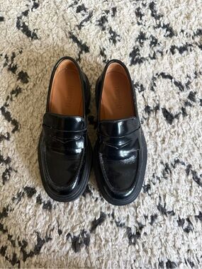 Thursday Boot Company Black Patent Leather Penny Loafers